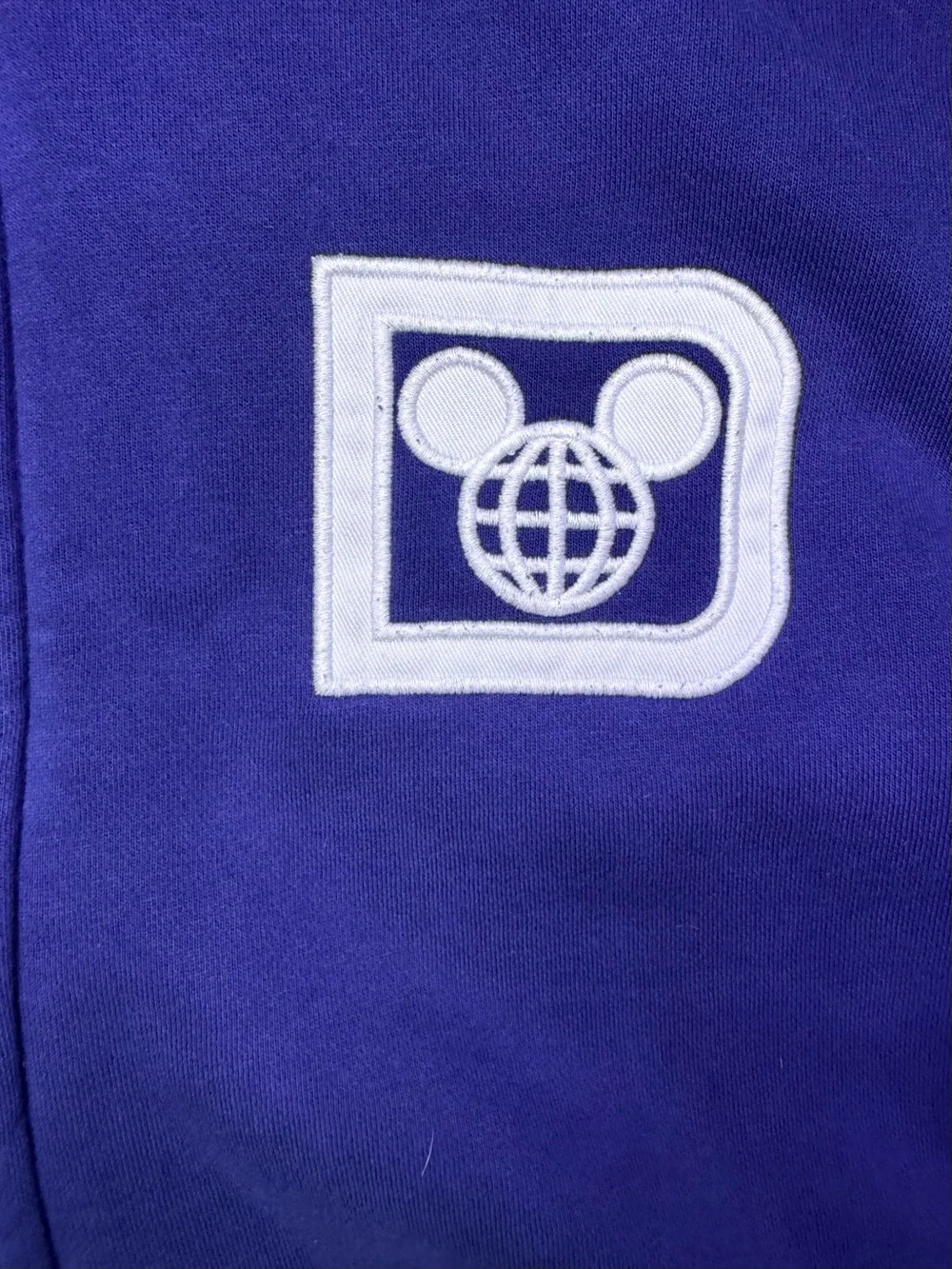 Disney Parks Walt Disney World 1971 Spellout Zip Hoodie Blue Adult Medium